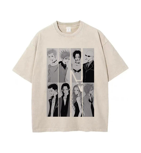 เสื้อยืดโอเวอร์ไซส์ลายกราฟิกแบบกำหนดเองขายส่ง ลายปลาญี่ปุ่นสไตล์อนิเมะ ผ้าฝ้าย จากผู้ผลิต - Product Image 3