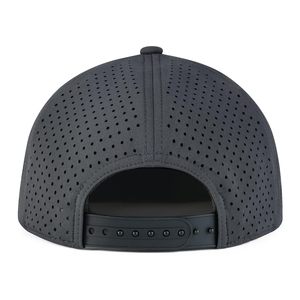 Gorra Unisex de 6 Paneles con Cierre a Presión, Malla Transpirable, Visera Plana Ajustable, Color Sólido, para Actividades al Aire Libre - Product Image 6