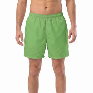 Pantalones Cortos Deportivos para Hombre, Estilo Elegante y Atrevido, Hasta la Rodilla, Precio Económico, 140 GSM, Corte Holgado, Color Verde Lorito - Product Image 2