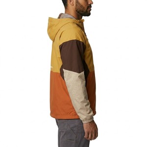 Mens Spring Formal <b>Camouflage</b> Loose Color Block Hooded Windbreaker <b>Jacket</b> Full Zip Lightweight <b>Waterproof</b> Reversible Breathable - Product Image 3