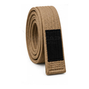 Ceintures de karaté de style nouveau en coton, ceintures de taille avec surpiqûres contrastées, combinaisons de couleurs modernes, fourniture d'usine pour accessoires d'uniformes - Product Image 5