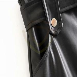 Jupe en cuir vintage pour femme, tendance, respirante, confortable, de qualité supérieure, prix de gros, vente chaude - Product Image 6