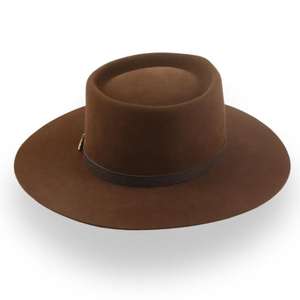 Sombreros de Cuero para Caballero, Hechos a Mano, Sombreros Vaqueros de Cuero de Búfalo Auténtico, Estilo Ecuestre, Sombreros de Jinete Austriaco - Product Image 6