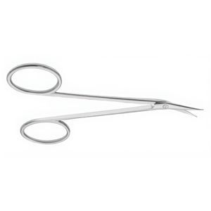Tijeras Oftálmicas Maunoir Iris, Tijeras de Cirugía Ocular de Acero Inoxidable, Instrumento Quirúrgico de Precisión Reutilizable, CE OE - Product Image 1