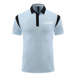 Chemise à manches courtes blanche pour homme avec accents noirs, séchage rapide, tissu tricoté, logo, poche avant, style décontracté, Spandex/Polyester - Product Image 2