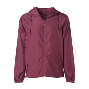 เสื้อแจ็คเก็ตกันลมแบบสั่งทำพร้อมบริการ OEM ผ้าโพลีเอสเตอร์ระบายอากาศได้ดี สำหรับผู้นำเข้าเสื้อผ้ากีฬากลางแจ้งขายส่ง - Product Image 2