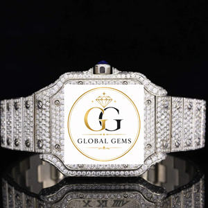 Premium Quality Luxury Fully Iced Out Mossiante Diamond Watch with Stainless Steel for Party and Occasion Available for Sale - Product Image 6