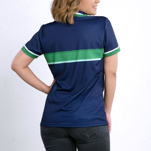 Nouveaux polos de sublimation professionnels pour femmes, design tendance, vente en gros, faible MOQ - Product Image 2