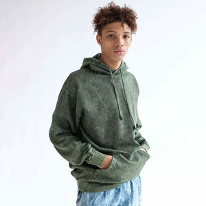 Bulk Wholesale Streetwear Heavyweight Pullover Oversized Hoodie Gym <b>Workout</b> Distressed Washed Vintage Acid Wash Mens <b>Hoodies</b> - Product Image 5