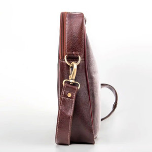 Sacs à ordinateur portables en cuir confortables avec fermeture éclair pour hommes, design multi-poches, fermeture éclair, pour l'hiver - Product Image 5