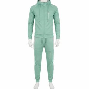 Ensemble de survêtement léger réversible à capuche et cordon de serrage pour l'hiver, style streetwear, prix de gros, vêtements de sport athlétiques - Product Image 2