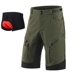 Short de cyclisme orange pour homme IMPROVEMENTS SPORTS avec rembourrage, séchage rapide, pour VTT, vêtements de sport pour adultes - Product Image 2