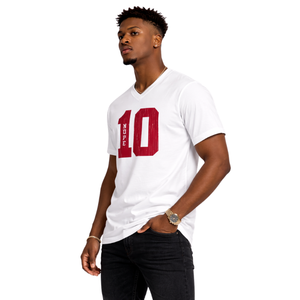 Camiseta Kappa Alpha Psi Número 10 con Cuello en V, Blanca, Ropa de Fraternidad Griega con Gráfico Audaz, Comodidad Premium y Ajuste Elegante - Product Image 3