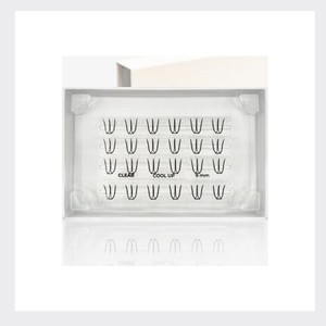 Extensions de cils abonnie Olrio sans colle, cils individuels, pack unique PLUS transparents courts, 2 types, choisissez 1 type d'extensions de cils - Product Image 3
