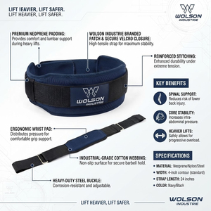 Ceinture d'entraînement confortable en EVA respirante et légère, construction renforcée, fermeture auto-agrippante pour la musculation et le fitness - Product Image 6