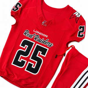 Conjunto de Uniforme de Fútbol Americano Sublimado, Malla sin Mangas, Cuello en V, Absorbe la Humedad, Transpirable, Nombre del Equipo Personalizado, Uniforme para Adultos - Product Image 2