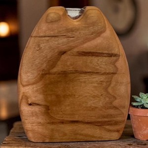 Elegante Florero de Madera, Escultura Decorativa para Interiores, Florero de Madera Natural, Artesanía de Madera Premium, Decoración de Lujo para el Hogar - Product Image 1