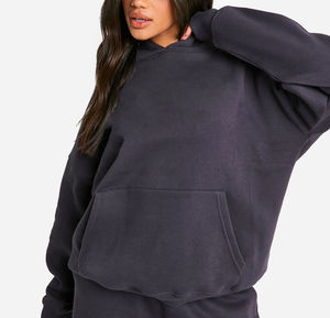 Vente en gros de sweats à capuche et shorts personnalisés avec logo, élégants et confortables, sweats à capuche et shorts décontractés surdimensionnés pour femmes - Product Image 6