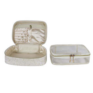 Fashionable <b>String</b> Closure Dreamy Stars Wholesale Sophisticated Dot Pattern Makeup Organizer TPU Multi-Function Cosmetic <b>Bag</b> - Product Image 1
