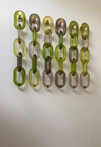 Accessoires de luxe personnalisés, décoratifs multi-usages, écologiques, faits à la main, sculpture murale en résine à maillons épais, artisanat - Product Image 2