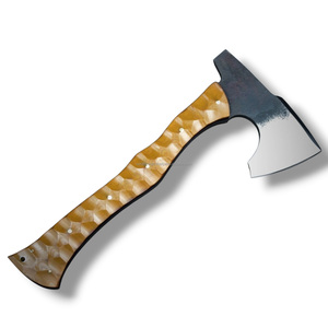ขวานตีเปิดฝากระโปรงรถยนต์แบบเต็มด้าม คาร์บอนสตีล ยี่ห้อ Nordic Forge รุ่น Bearded  ด้ามจับไมคาร์ต้า  แบบ ODM ที่ปรับแต่งได้ - Product Image 6