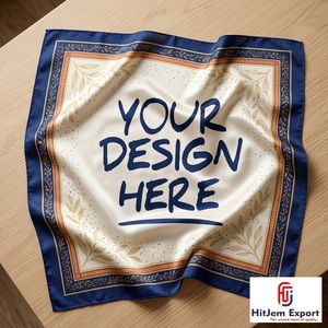 Écharpe carrée personnalisée de qualité supérieure, toucher soyeux, châle tendance, service de fabrication textile OEM/ODM sous marque privée - Product Image 3