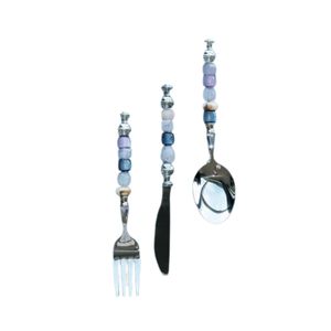 Ensemble de couteau et spatule à gâteau de luxe en acier inoxydable avec manche martelé doré - Ustensiles de découpe de gâteau de mariage, articles de cuisine - Product Image 3