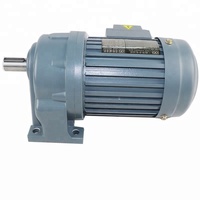 Moteur à engrenages monophasé AC 110V 60HZ 3HP avec boîtier en aluminium, efficacité IE3, montage à bride, certifié CE
