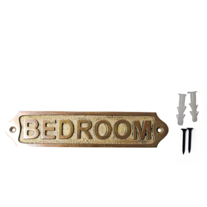 Decorative Vintage Bedroom Door <b>Name</b> <b>Plate</b> Handmade Metal Sign for Home Hotel Restaurant Apartment Guest House - Product Image 1