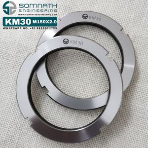 High Quality KM30 <b>Lock</b> Nuts 148MM CLASS 4 Self-Locking Fully <b>Threaded</b> CNC Machined Natural Finish Precision Metric Bearing Shaft - Product Image 4