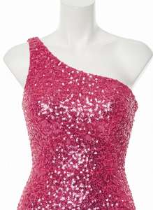 Vestido de Fiesta Largo con Lentejuelas y Cuentas, de un Solo Hombro, Ajustado al Cuerpo, Elegante y Glamuroso para Mujer - Product Image 3