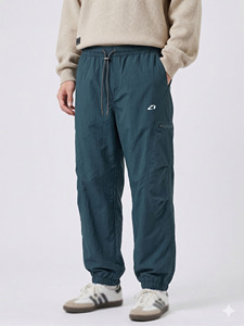 Pantalon cargo en nylon pour homme, taille élastique, multi-poches, léger, résistant au vent, vêtements décontractés pour l'extérieur, directement de l'usine - Product Image 2