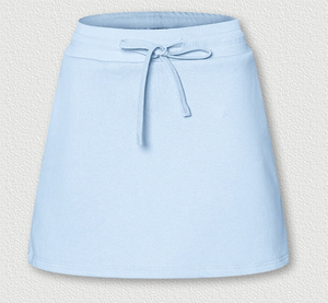 Jupe courte unie tendance 2026 pour femme, style A-line, avec cordon de serrage, décontractée et sportive, coupe ajustée aux hanches - Product Image 2