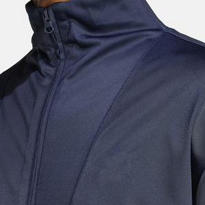 <b>Men's</b> Navy Blue <b>Half</b>-<b>Zip</b> Tracksuit Set Full Sleeve Solid Color Quick Dry Casual Jogger Pants and <b>Jacket</b> Autumn Wear - Product Image 3