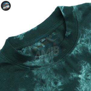 T-shirts pour hommes en polyester/coton, coupe classique, respirants, tie-dye, couleur unie, manches courtes, été, décontractés, vente en gros, haute qualité - Product Image 3