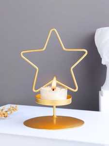 Wholesale Modern <b>Gold</b> Metal Ring Wreath 4 Light Taper <b>Lantern</b> Square Eco-Friendly Heat Resistant Hotel Decoration Table - Product Image 5