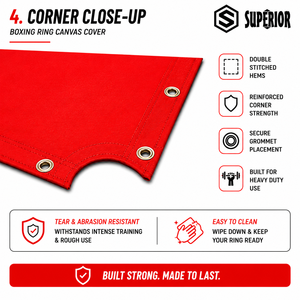 Tapis de toile pour ring de boxe professionnel, couverture de cage MMA, tapis de toile pour boxe et lutte, tapis de ring personnalisables pour la boxe - Product Image 4