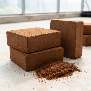 บล็อกใยมะพร้าวอัดแน่นเกรดพรีเมียม 5 กก. มาตรฐานรักษ์โลก ย่อยสลายได้ ได้รับการรับรองมาตรฐาน ISO สำหรับใช้ในสวน ขายส่ง - Product Image 2