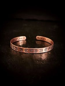 Luxury Copper <b>Bracelet</b> Polished Handmade Metal Accessory for Men Women and Gift Collections - Product Image 5