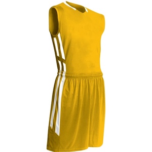 Ensemble de maillot de basket-ball unisexe blanc, débardeur sans manches et short à rayures vertes, anti-transpiration, taille élastique, coupe régulière, personnalisable - Product Image 2