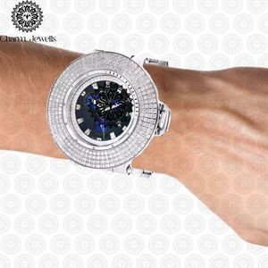Reloj de Lujo para Hombre con Caja de Acero Inoxidable, Movimiento Mecánico Analógico, Detalles de Diamantes, Cierre Oculto con Botón, Correa de 20 mm, 40 mm - Product Image 4