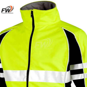 Chaqueta de Seguridad con Capucha y Cinta Reflectante de Alta Visibilidad al por Mayor, con Logotipo Frontal, Ropa de Trabajo de Alta Visibilidad para Invierno - Product Image 5