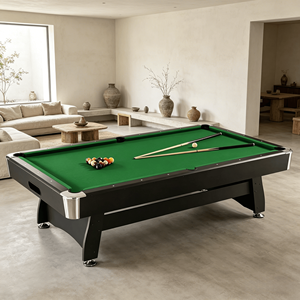 Table <span class=keywords><strong>de</strong></span> billard multifonction 3 en 1 en MDF <span class=keywords><strong>de</strong></span> 7 pieds fabriquée en Chine, avec système <span class=keywords><strong>de</strong></span> retour automatique des billes - Product Image 2