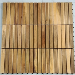 Modernas Baldosas de Madera Compuesta de Plástico de 300x300 mm para Exteriores, Instalación Lisa con Sistema T&G, Garantía de 2 Años, Modelo Moc Phuoc Sanh - Product Image 3