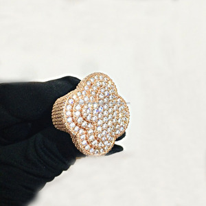 925 Sterling <b>Silver</b> Brilliant Cut Hip Hop Style Engagement Wedding <b>Ring</b> for <b>Men</b> Women Unisex Rhodium Plated Anniversary Gifts - Product Image 5