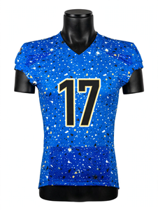 Camisetas de Fútbol Unisex con Nombre Personalizado y Degradado del Equipo, Camisetas con Cuello en V, Estampado Digital Retro Vintage, Manga Corta de Verano - Product Image 1