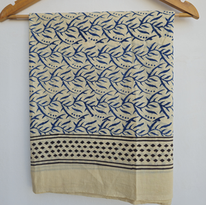 Wholesale Yellow Blue Bagru Print <b>Sarong</b> Hand Block Print 100% Cotton Beach Wrap Indian Pareo Cover Up Boho Swimwear <b>Sarong</b> Wrap - Product Image 5