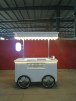 Mvckyi Food Bike Ice Cream Bikes à vendre Charcuterie Mobile Cart Ice Cream Cart Electric Collapsable Snack Cart