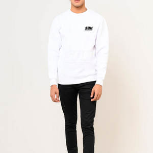 เสื้อสเวตเชิ้ตผู้ชายผ้าฝ้าย 100% ระบายอากาศได้ดี สวมใส่สบายในฤดูหนาว พร้อมโลโก้แบบกำหนดเอง ผ้าฟลีซทนทาน ดีไซน์รักษ์โลก - Product Image 1