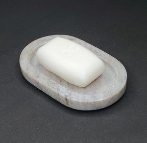 Luxury High Quality Polished Natural Marble Soap Dish <b>Tray</b> Circular Soap Holder Customized Design Bathroom Kitchen Sink Spa - Product Image 1